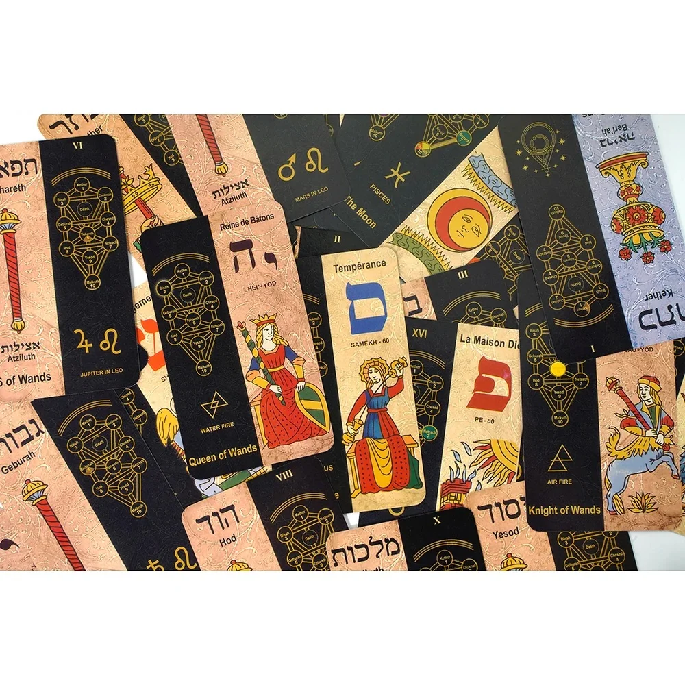 Kabbalistic Tarot Deck 5781 by Eugene Vinitiski Mystical Kabbalah Inspired Oracle Cards Divination and Spiritual Insight Deck - Image 4