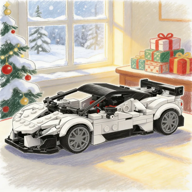 

357pcs MOC City Champions SSC Tuatara Striker Model Building Blocks Architecture Idea Festival Gift Toys Education