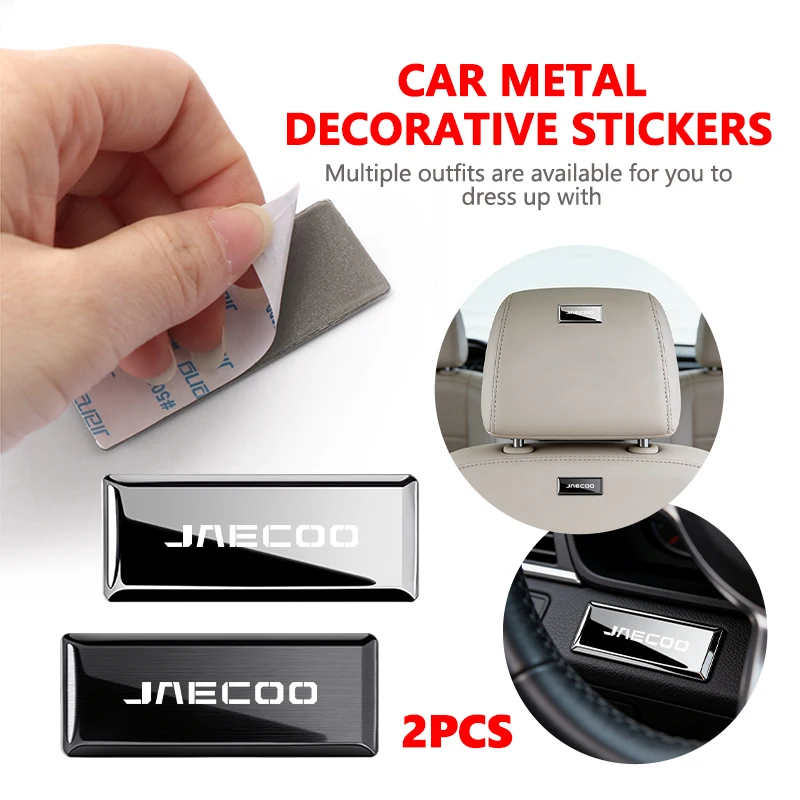 Car Logo Body Sticker Aluminum Alloy Emblem Auto Stickers For JAECOO J7 PHEV J8 2WD AWD