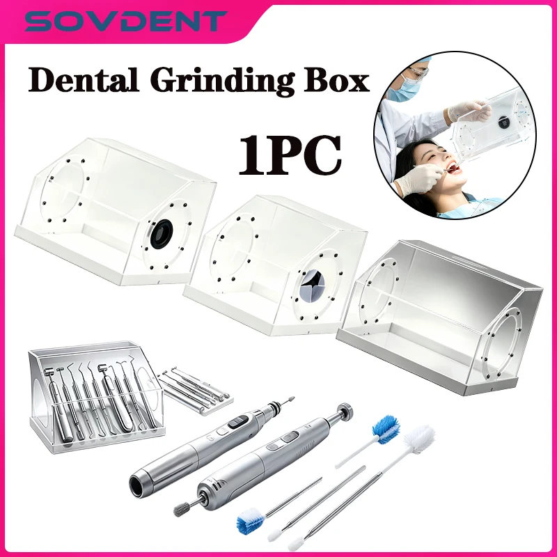 1PC Dental Grinding Polishing Box New Quality Lapping Protector Dentistry Equipment Dentist Lab Supplies Tools 3 Models