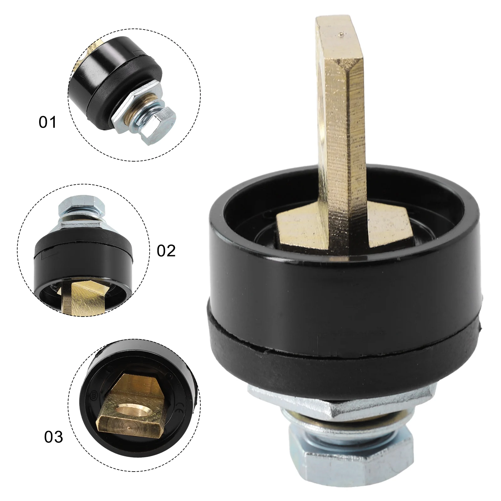 Single Plate European Rear Plate Fast Connector Socket DKJ35-50 DKJ50-70 DKJ10-25 Welding Handle Welder Tools Accessories view 5