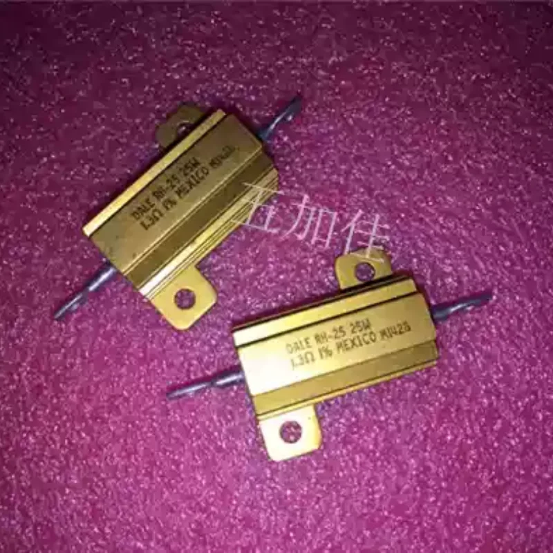 3-10pcs RH0251R300F RH-25 1.3R 1% 25W imported aluminum shell resistor