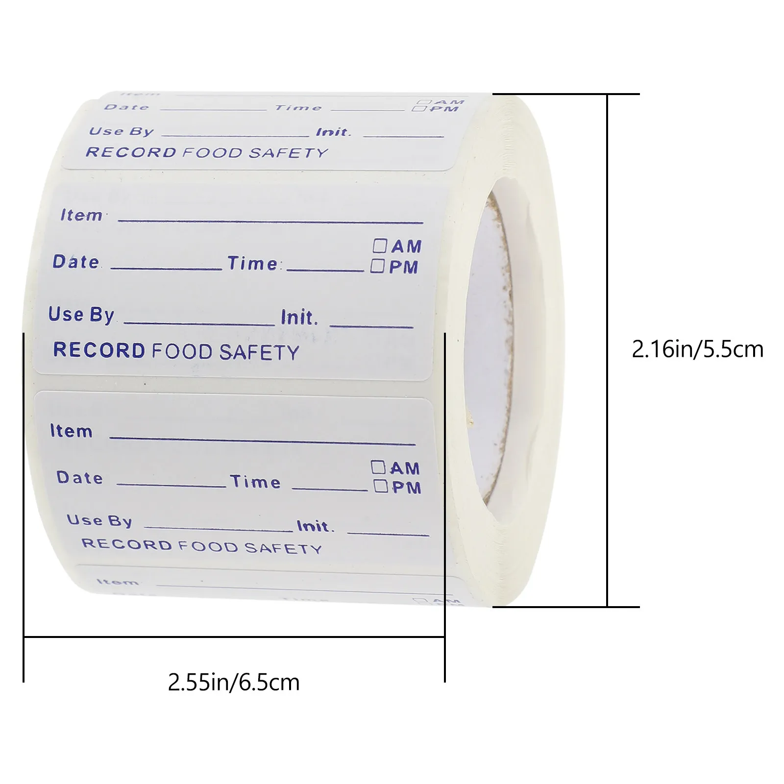 Removable Food Container Date Labels – 2 Rolls Adhesive Fridge Freezer Storage Jar Labels, Easy Peel & Write