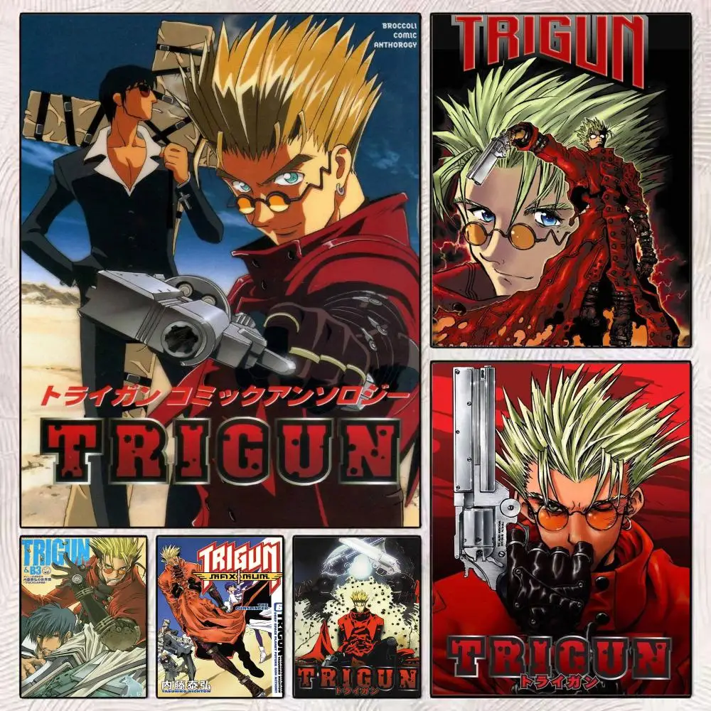 Classic Anime T-Trigun M-Maximum Poster Modern Minimalist Wall Art Prints Poster Home Decor Interior Bedroom Living Room