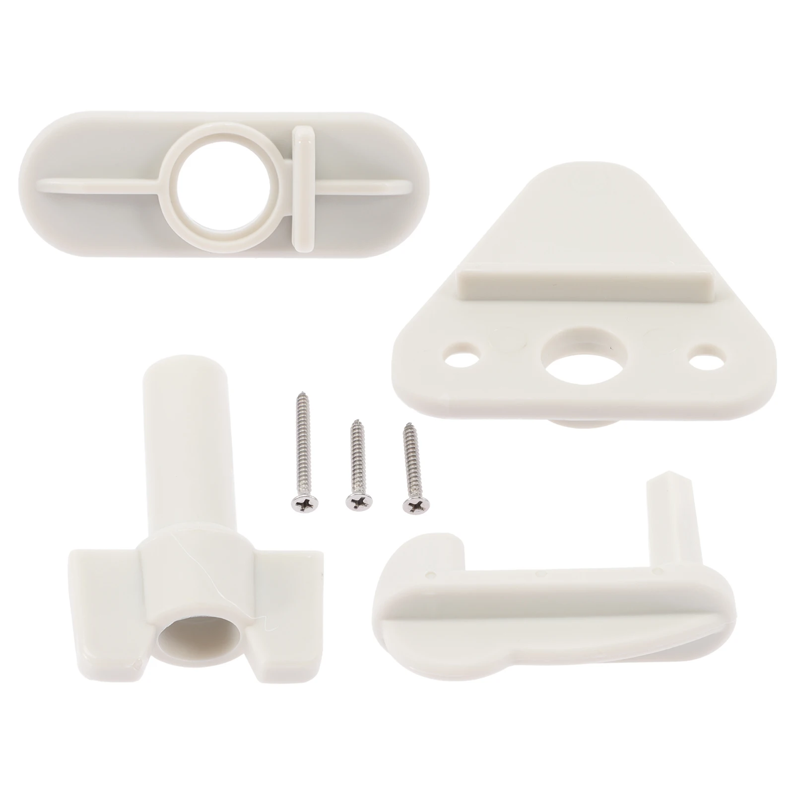 

1 set RV Door Latch Marine Pontoon Lock Replacement Boat Gate Hardware Strong Polypropylene Universal Fit Square Frames Durable