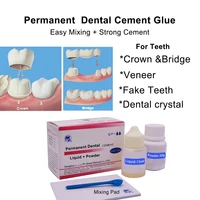 Kit de cemento Dental permanente para dientes, puente de corona, Gic Fuji, adhesivo súper fuerte para prótesis Dental, Material de odontología