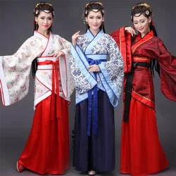 Women Hanfu 3PCS Set Chinese Traditional Princess Adult Clothes Carnival Cosplay Dance Wear Costume Outfits Dresses for Ancient