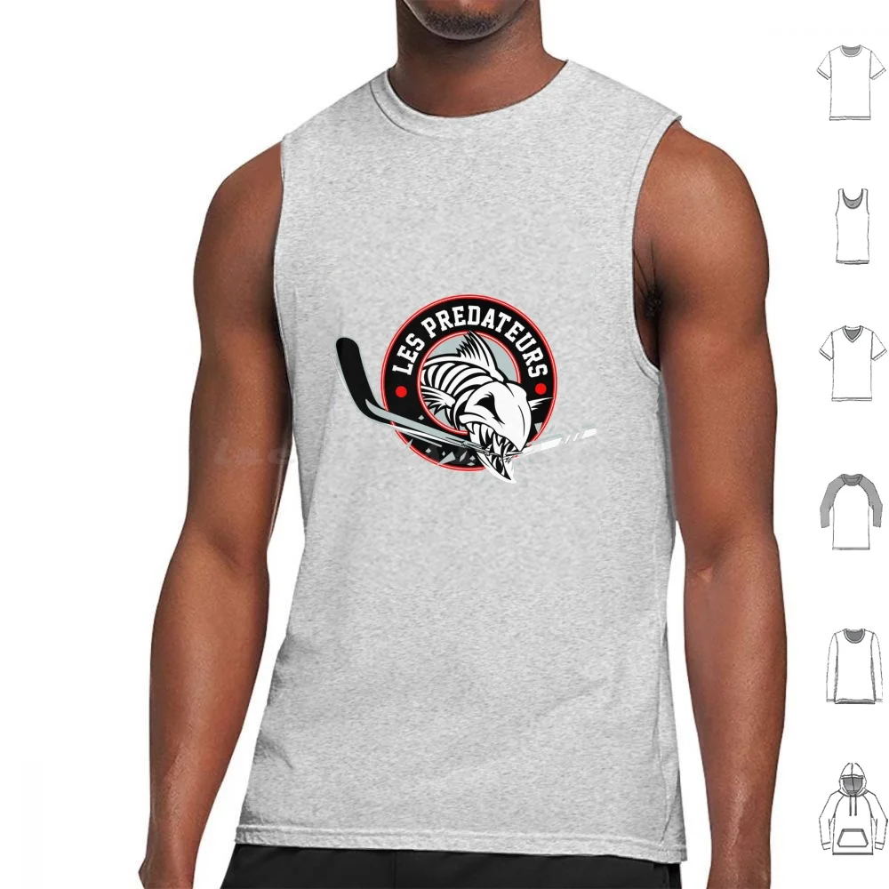 Joliette Predateurs Tank Tops Print Cotton Joliette Predateurs Joliette Predateurss Logo Joliette Predateurs Fans Canadian