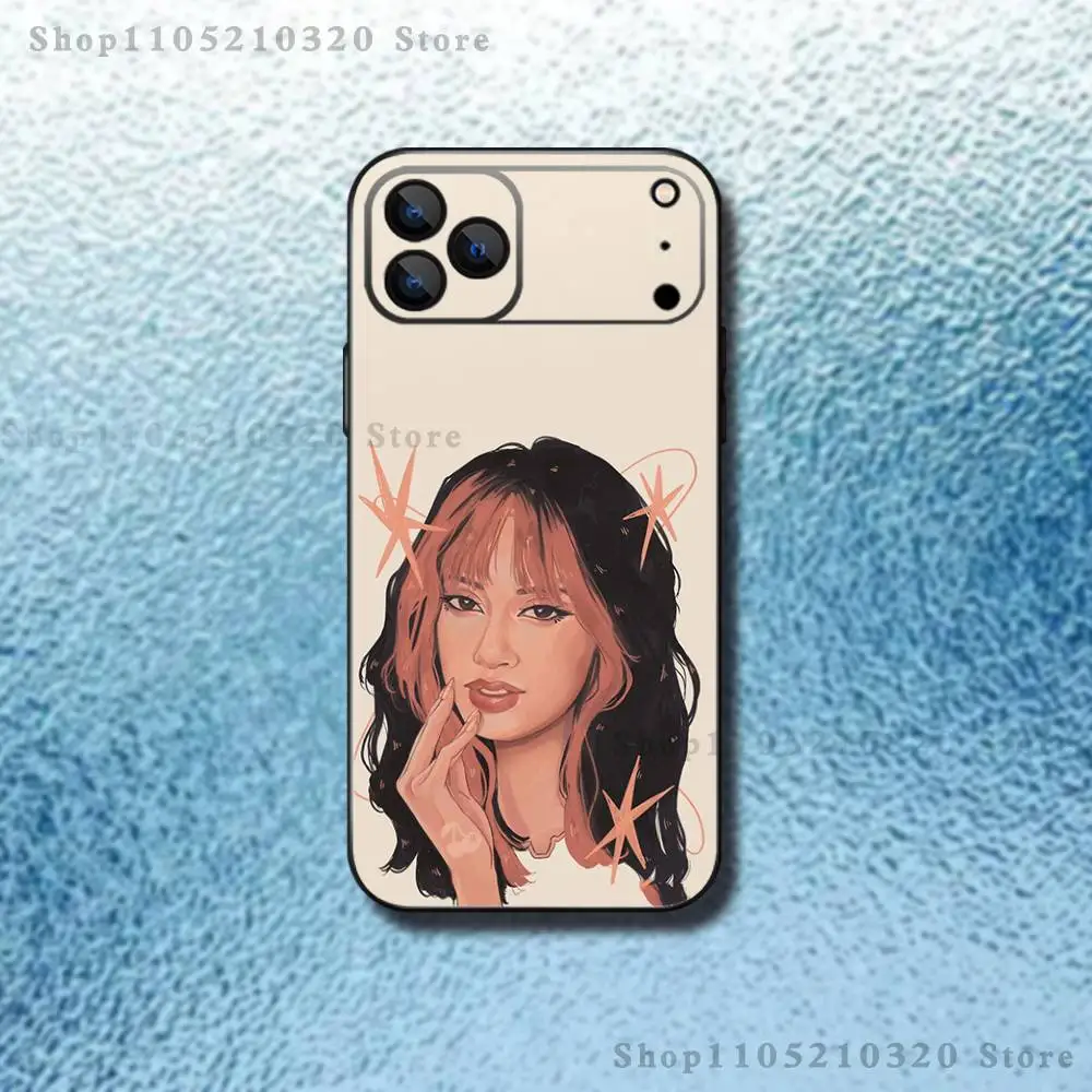 حافظة هاتف K-Katseye Gnarly Group لهاتف iPhone 17,16,15,14,13,12,11، Pro Max، XS، X، XR، SE، Mini، 8، 7، غطاء أسود من السيليكون الناعم