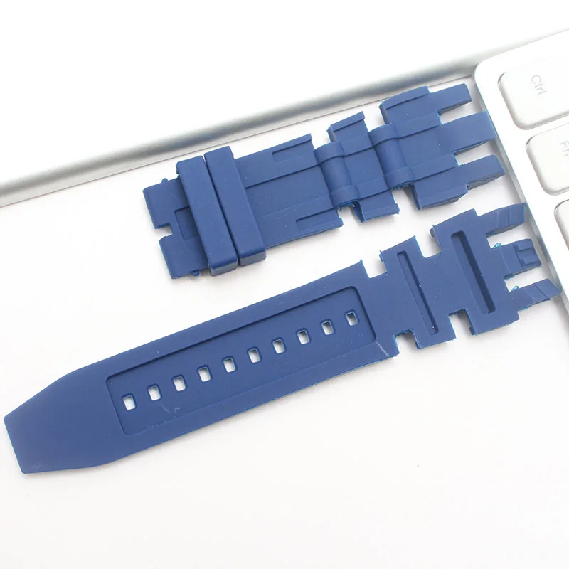 26mm pulseira se encaixa para invicta subaqua & reserva gmt silicone borracha preto masculino pulseiras relógio de substituição cintas