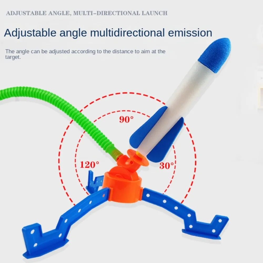 Jump Stomp Parent Child Interaction Foot Pump Launcher Toys Pressed Rocket Launchers Foot Pedal Launcher Soaring Rocket