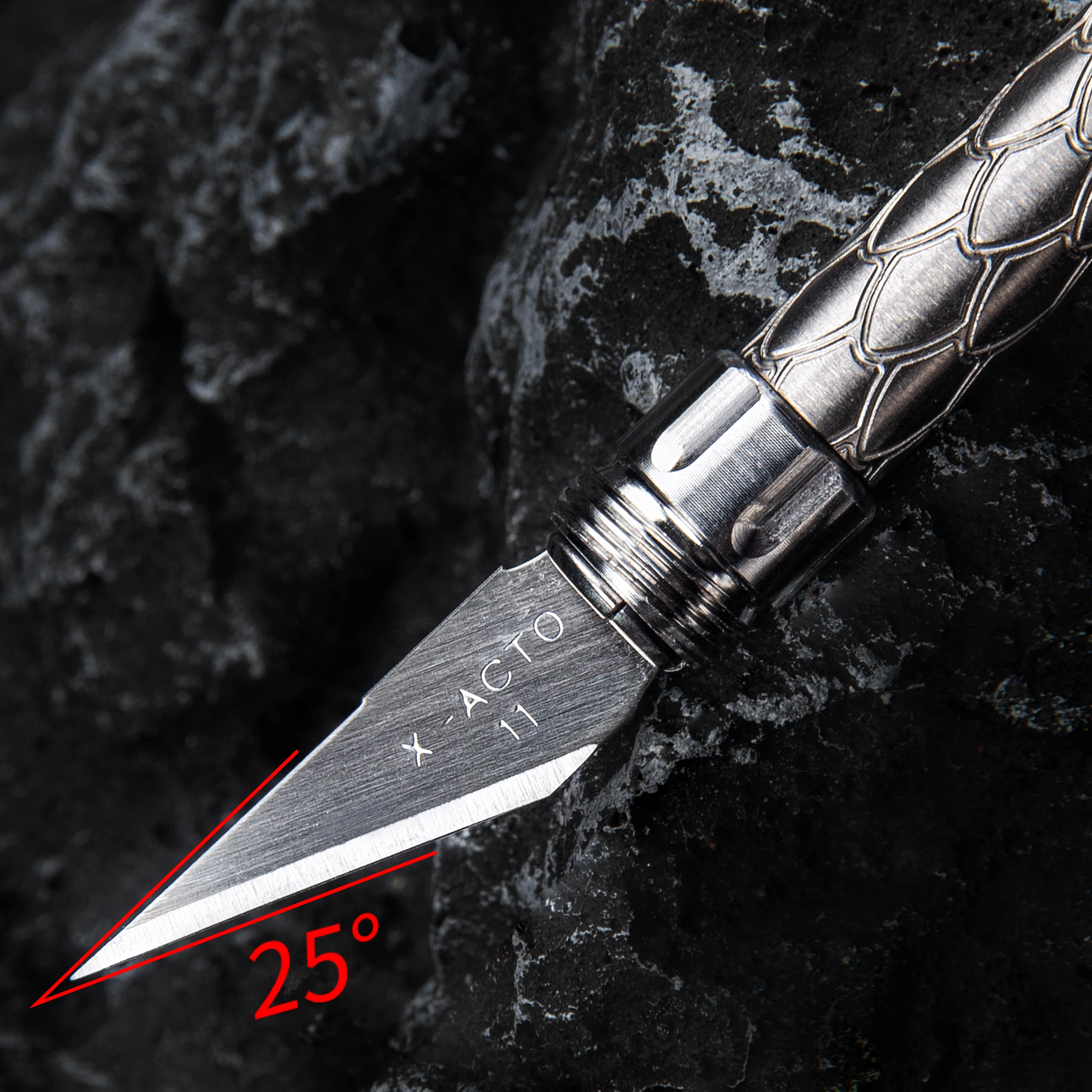 Titanium Alloy Carving Knife Handmade DIY Membrane Cutting Precision Work Sharp Durable 20 Blades Replaceable EDC Tools