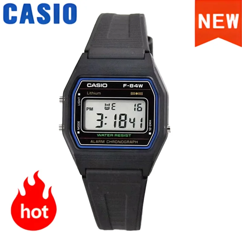 

Часы Casio для мужчин, стильные простые повседневные часы, водостойкий будильник, секундомер, ретро-квадратный цифровой дизайн