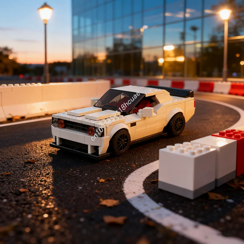 

363pcs MOC Dodge Challenger SRT Hellcat City Model Building Blocks Christmas Gifts Architecture Assemble Toy DIY Education Kids