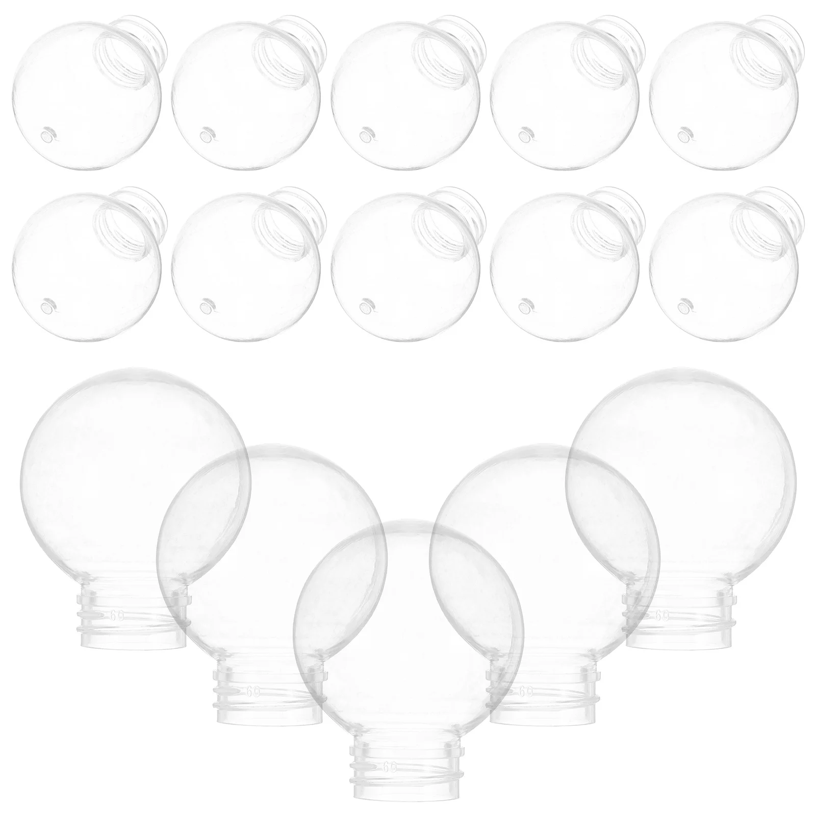 

20Pcs Outdoor Lamp Cover Clear Round Ball Globe Shade Waterproof Uv Resistant for Porch Ceiling Pendant Lights and Post Lanterns
