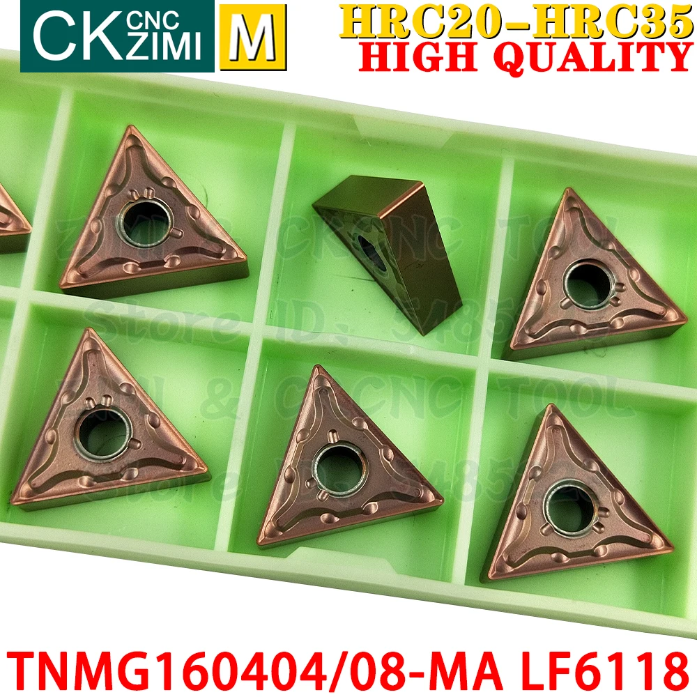 TNMG160404-MA LF6118 TNMG160408-MA LF6118 Carbide Inserts External Turning Inserts Tools TNMG 1604 CNC Metal Knife Lathe Tools