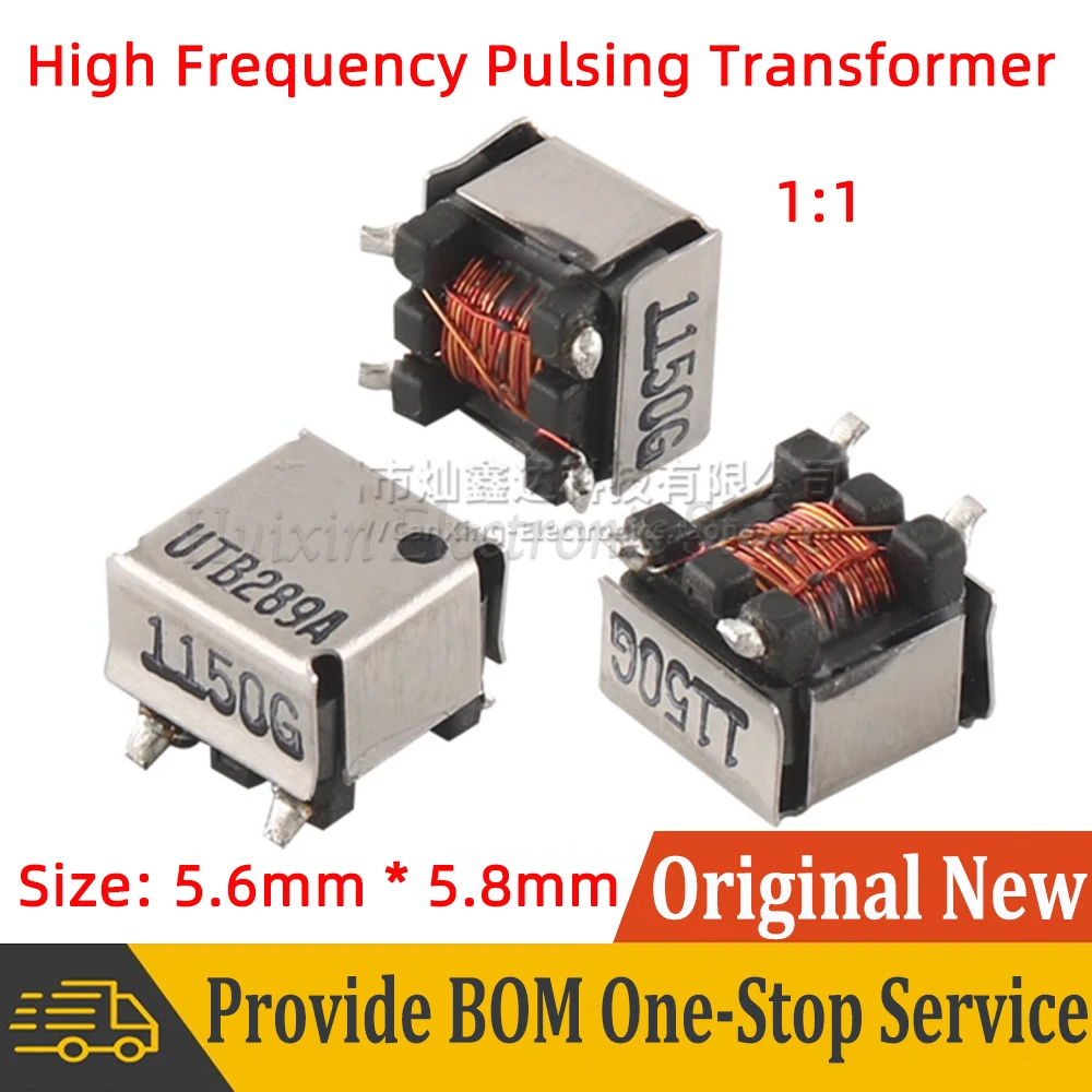 

5pcs SMD SMT EE5.0 High Frequency Signal Isolated Pulsing Transformer Turns Ratio 1:1 500V Power Supply Transformer BX8153