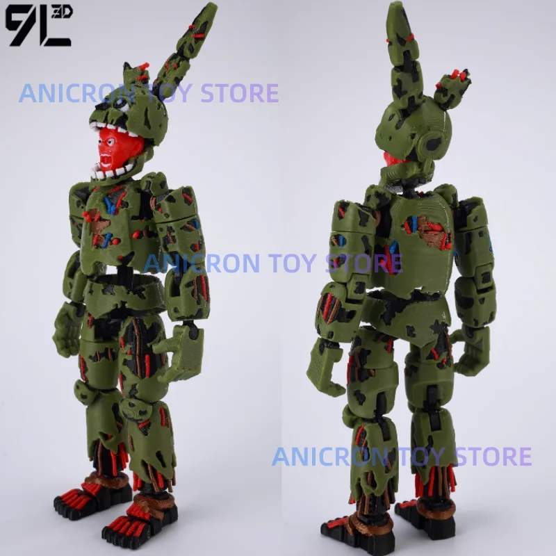 

In Stock 9l3d Five Nights At Freddy'S 3 Springtrap Action Figure Zombie Rabbit Handmade Model Play Ornament Model Toy