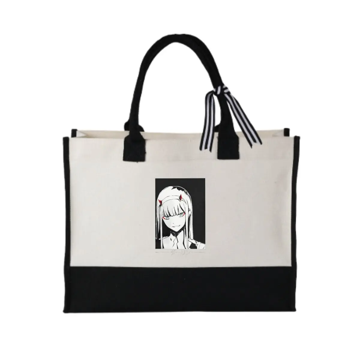 

Darling in the Franxx Zero, двухтематический дизайн, минималистичная лоскутная холщовая сумка для офисных приветственных комплектов