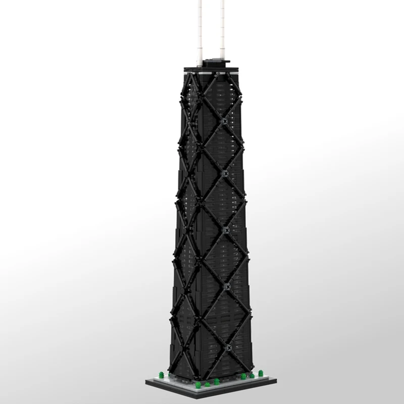 2191ピース シティストリートビュー ジョンセンター 1:800スケール MOC カスタマイズ モジュラービルディングブロック クリエイティブデザイン DIYおもちゃ 誕生日プレゼント