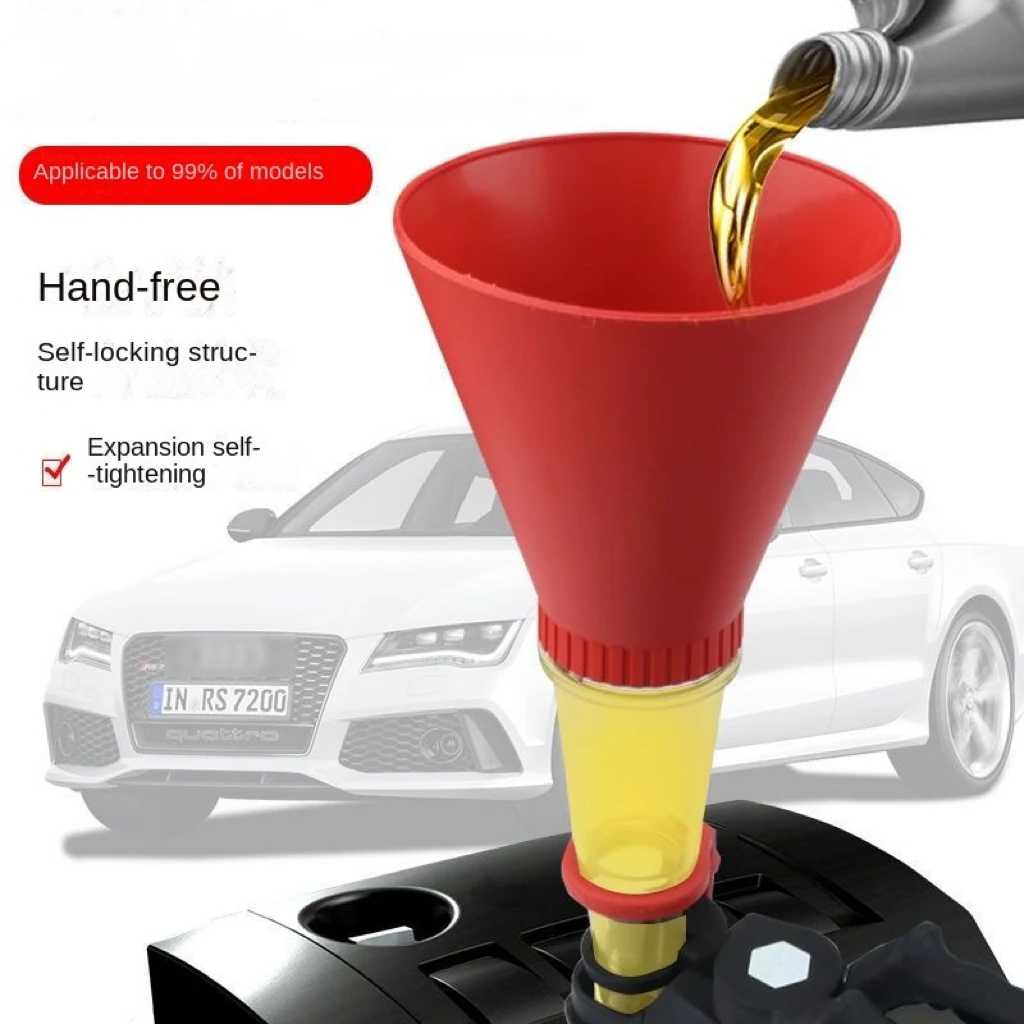 Automobile engine gasoline oil filling funnel universal household refueling tool multifunctional refueling leak