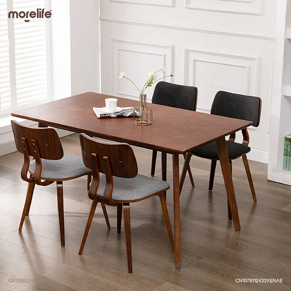 

Minimalist Wooden Creative Design Dining Chairs Nordic Style Kitchen Comfortable Backrest Dinning Chair Home Furniture F01+