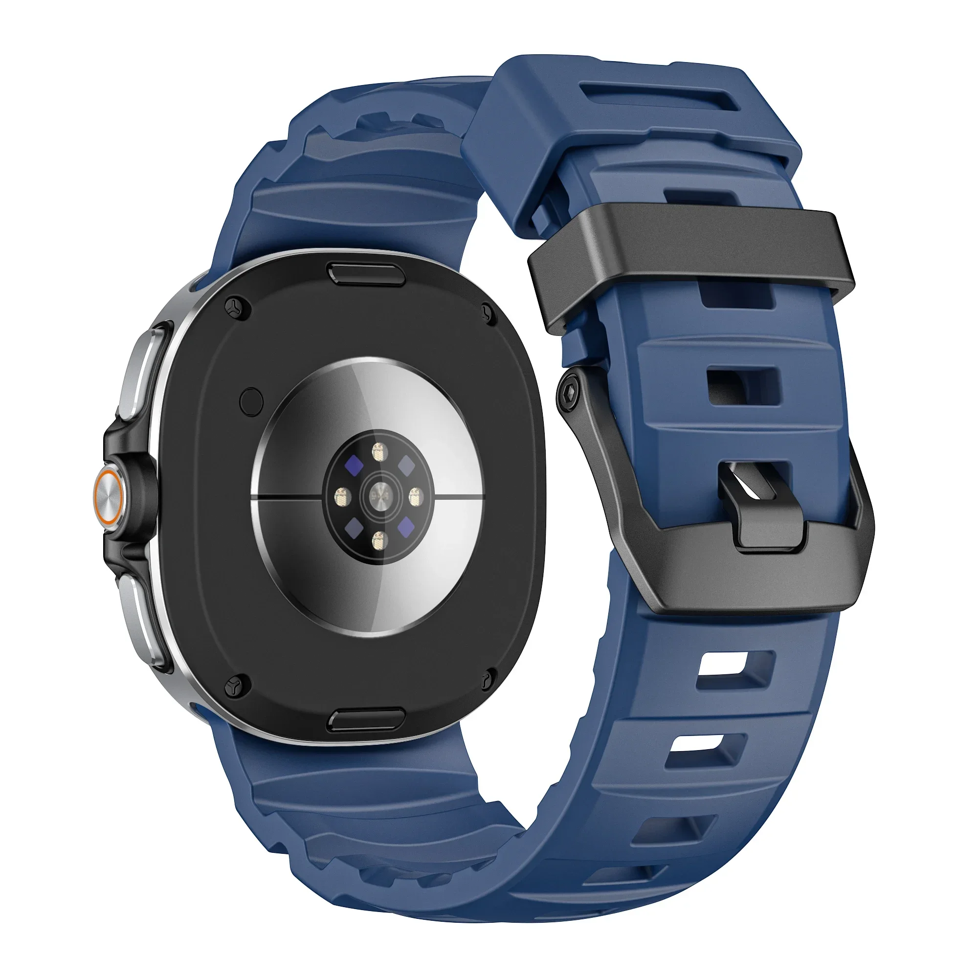 سيليكون الرياضة حزام لساعة سامسونج جالاكسي 8 44/40 مللي متر تنفس سوار معصمه غالاكسي ساعة 8 الكلاسيكية 46 مللي متر الفرقة الأصلية #2