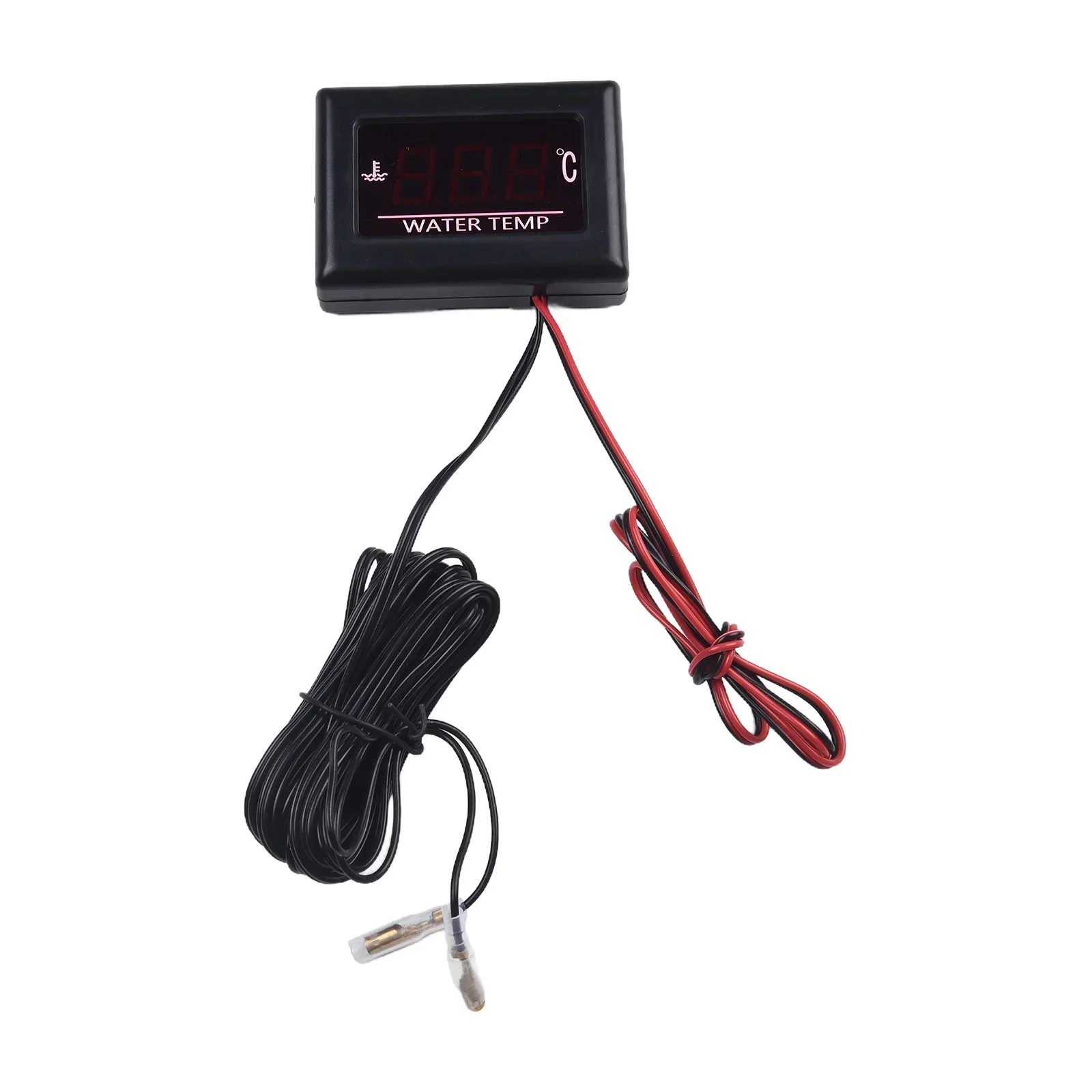 Digital Water Temperature Gauge Kit for Car Engine with Sensor Plug Accurate Parameter Display Anti Vibration Design