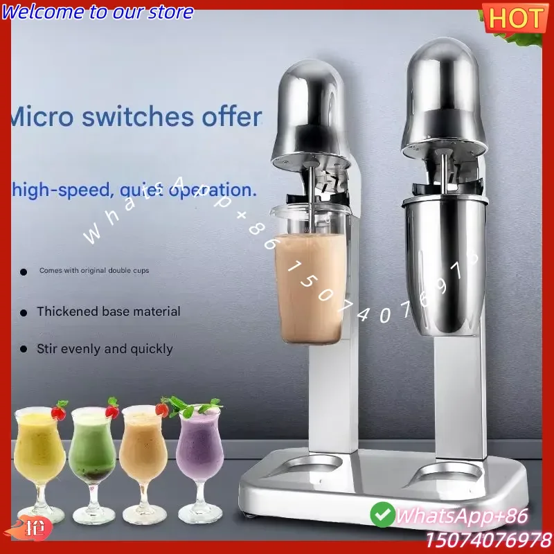 2026 Commercial Slush Machine and Milkshake Maker Electric Stainless Steel Quiet Operation for Milk Automatic Stirring