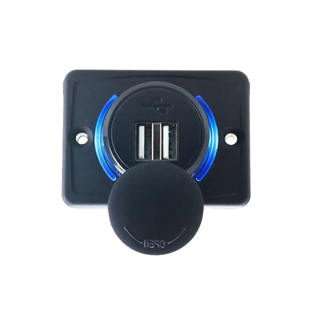

Car Charger Dual Ports Usb Car Charger Socket with 3.1a Power Outlet Quick Charging Station for Phones Tablets Led for Car