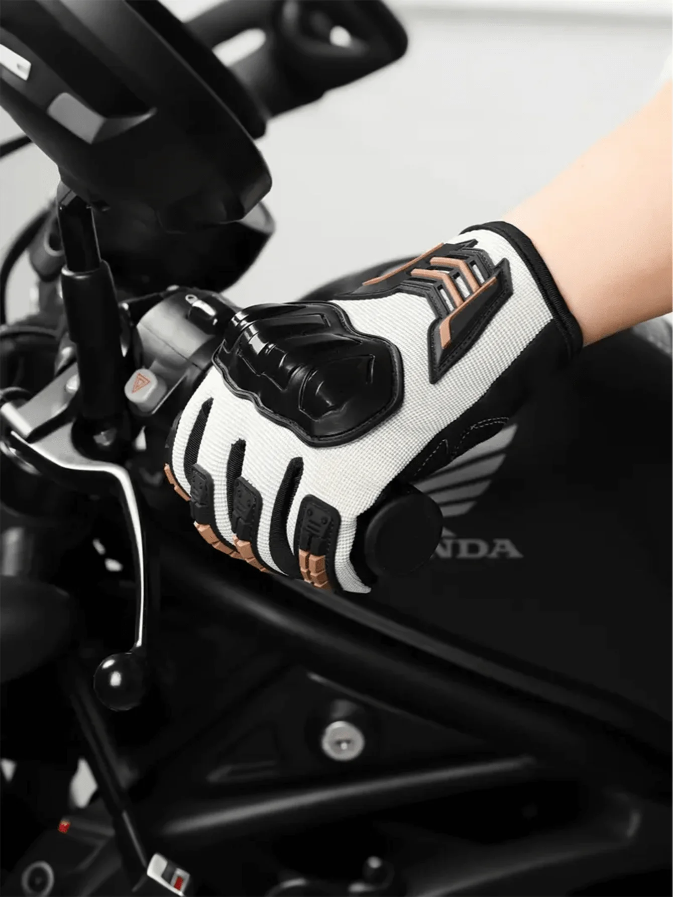 

Men's Motorcycle Gloves - Half/Finger-Length, Touchscreen Compatible, Adjustable Strap | 5 Colors, All-Season Riding Gear