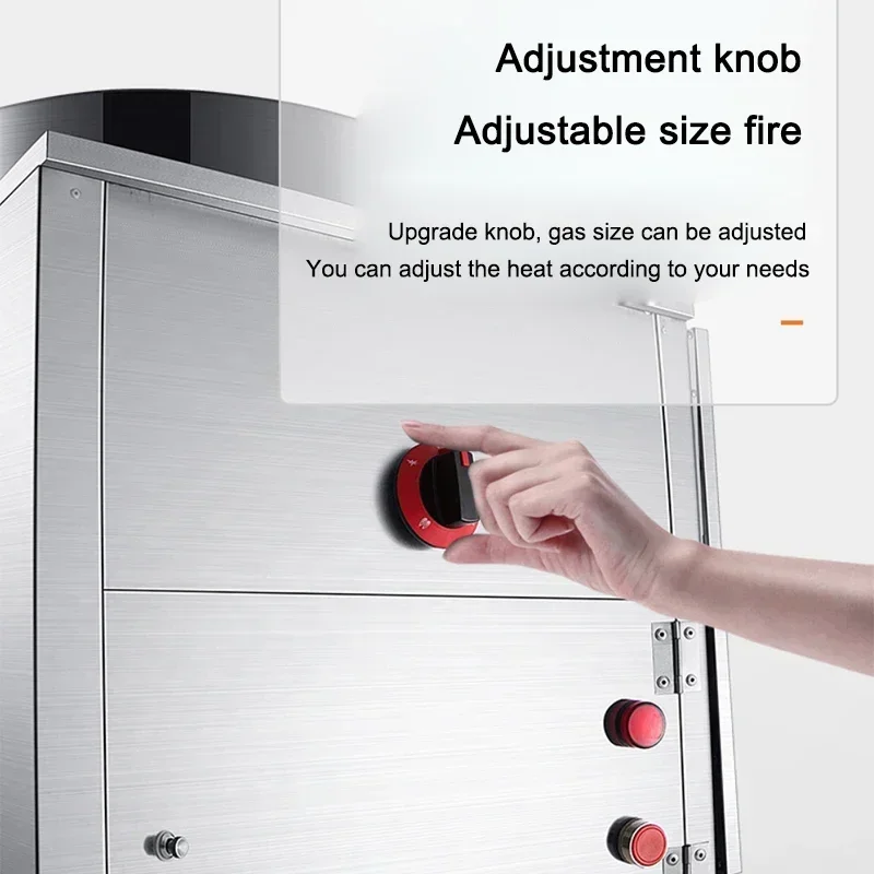 Aparatos comerciales, máquina tostadora Vertical, máquina comercial de castañas fritas a Gas, máquina multifuncional de castañas fritas con azúcar