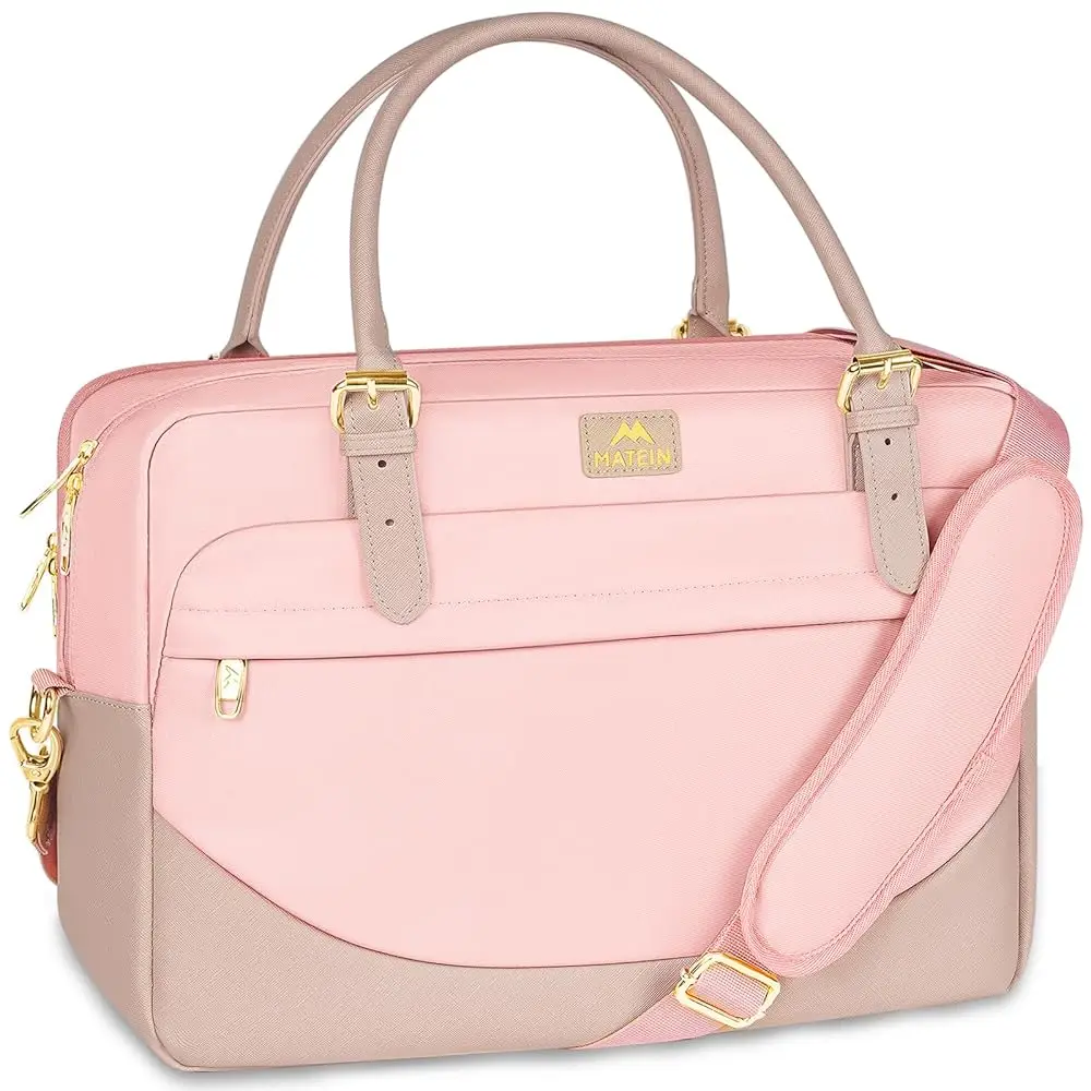 

Free Shipping17 Inch Laptop Bag, Large Waterproof Laptop Carrying Case with Adjustable Handle, Cute Pink Briefcase Shoulder Mess