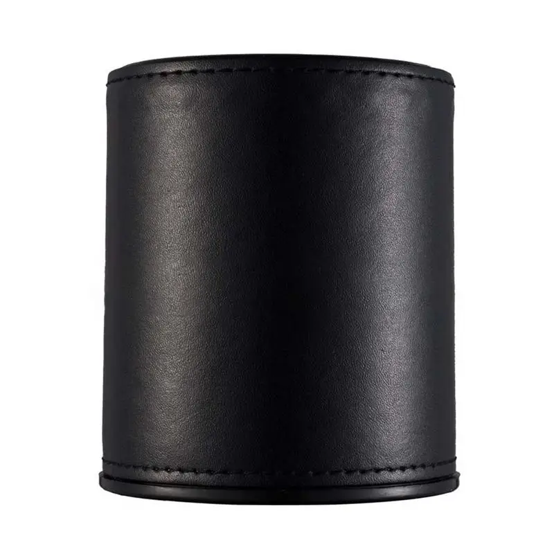Faux Leather Flannel Dice Cup Bar KTV Entertainment Dice Cup Club Party Family Game Accessories Without Tray Or Dice