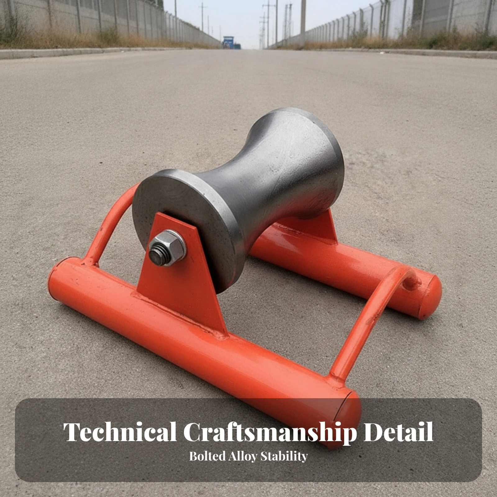 Cable Laying Pulley Straight-Run Cable Guide Pulley Industrial All-Metal for Electricians, Wire Routing, Jobsites view 2