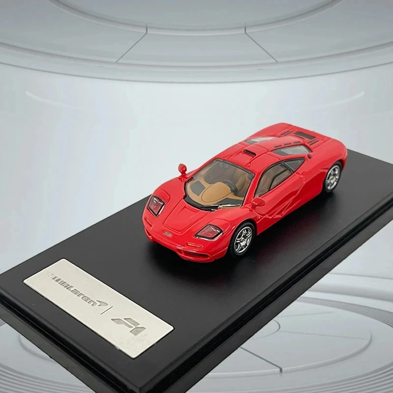 Artículo de coleccionista a escala 1/64, supercoche, modelo de coche deportivo F1, simulación de coche de aleación, vehículos de juguete fundidos a