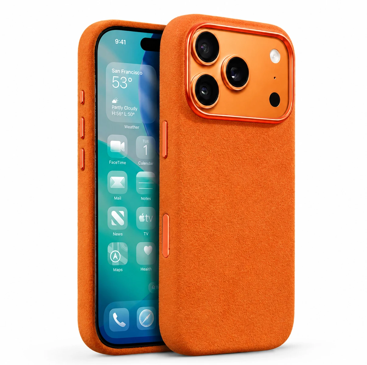 100% italienisches Alcantara-Magnetgehäuse für iPhone 18 17 Pro Max Air Luxus mit Magsafe-Abdeckung Leder-Handyhüllen für iPhone 18Pro – Detail 9
