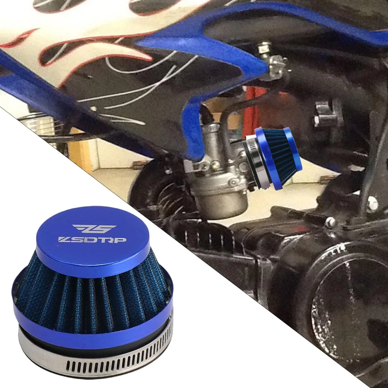 

Dirt Bike Mushroom Head Air Filter Intake Cleaner Universal Fitment Rubber Alloy for Motorcycle Tuning and Pitbike 125cc