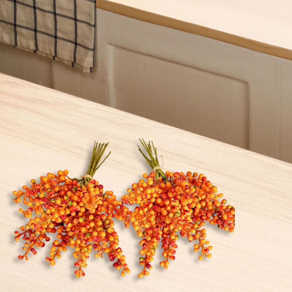 

Праздничные декоративные элементы: искусственные ветки ягод, 36 искусственных стеблей для улучшения упаковки подарков, реалистичный вид