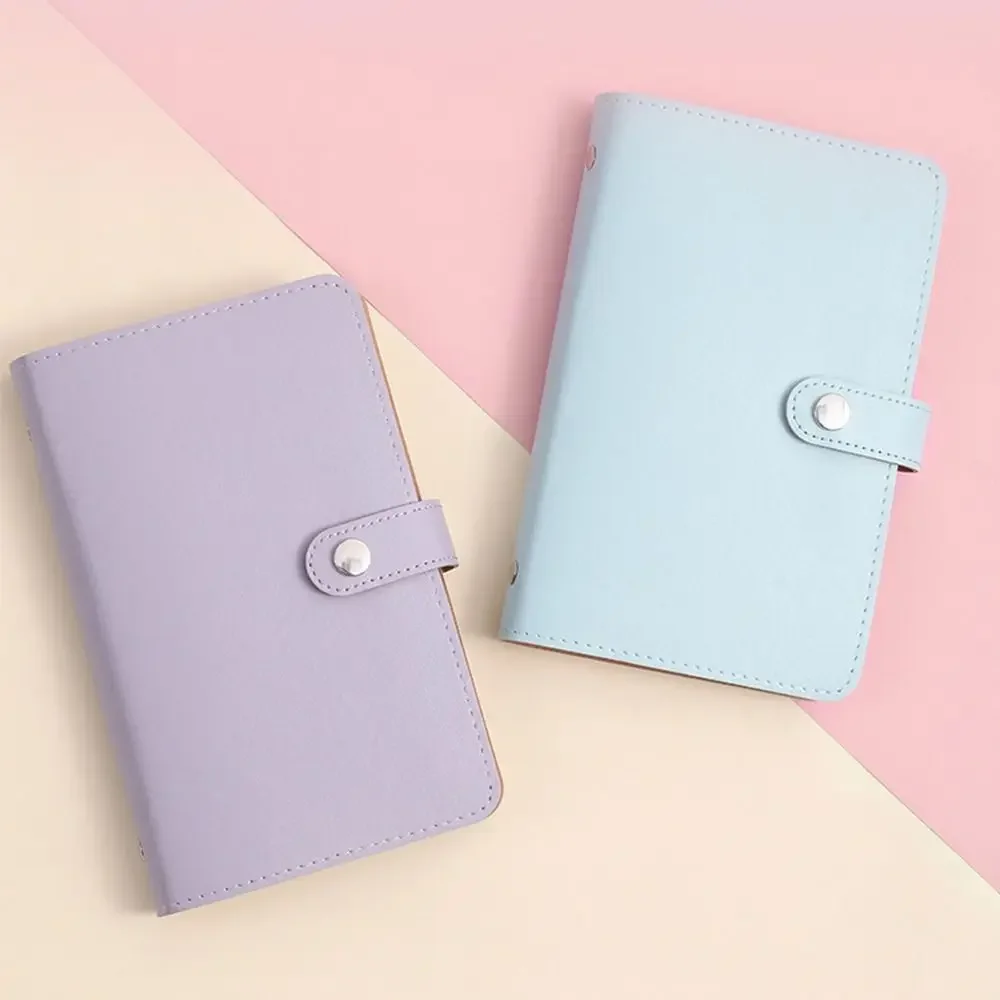 Save Money 100 Envelopes Money Saving Challeng Large Capacity PU Mini Binder Savings Challenge Reusable Waterproof Budget Binder