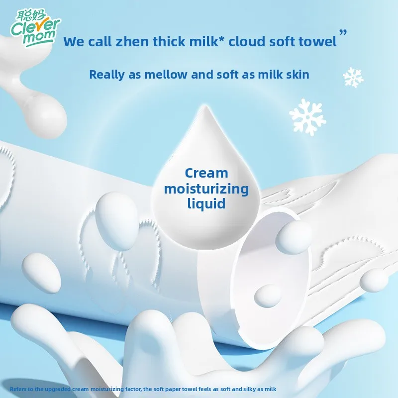 15 Packs 120 Pieces/Pack Thickened 6 Layers Baby Tissue Cream Moisturizing Cloud Tissue Soft Gentle Wipes for Sensitive Skin - Image 4
