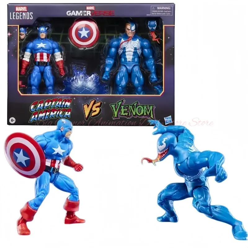 

【In-stock】Hasbro Marvel Legends Gamerverse Captain America Vs. Venom Two-Person Set 6-Inch Action Figure Toy Model