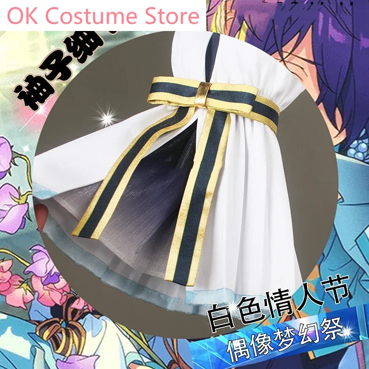 Ensemble Stars 2 Shinobu Sengoku/Harukawa Sora White Valentine's Day Game Suit Cosplay Costume Halloween Party Outfit