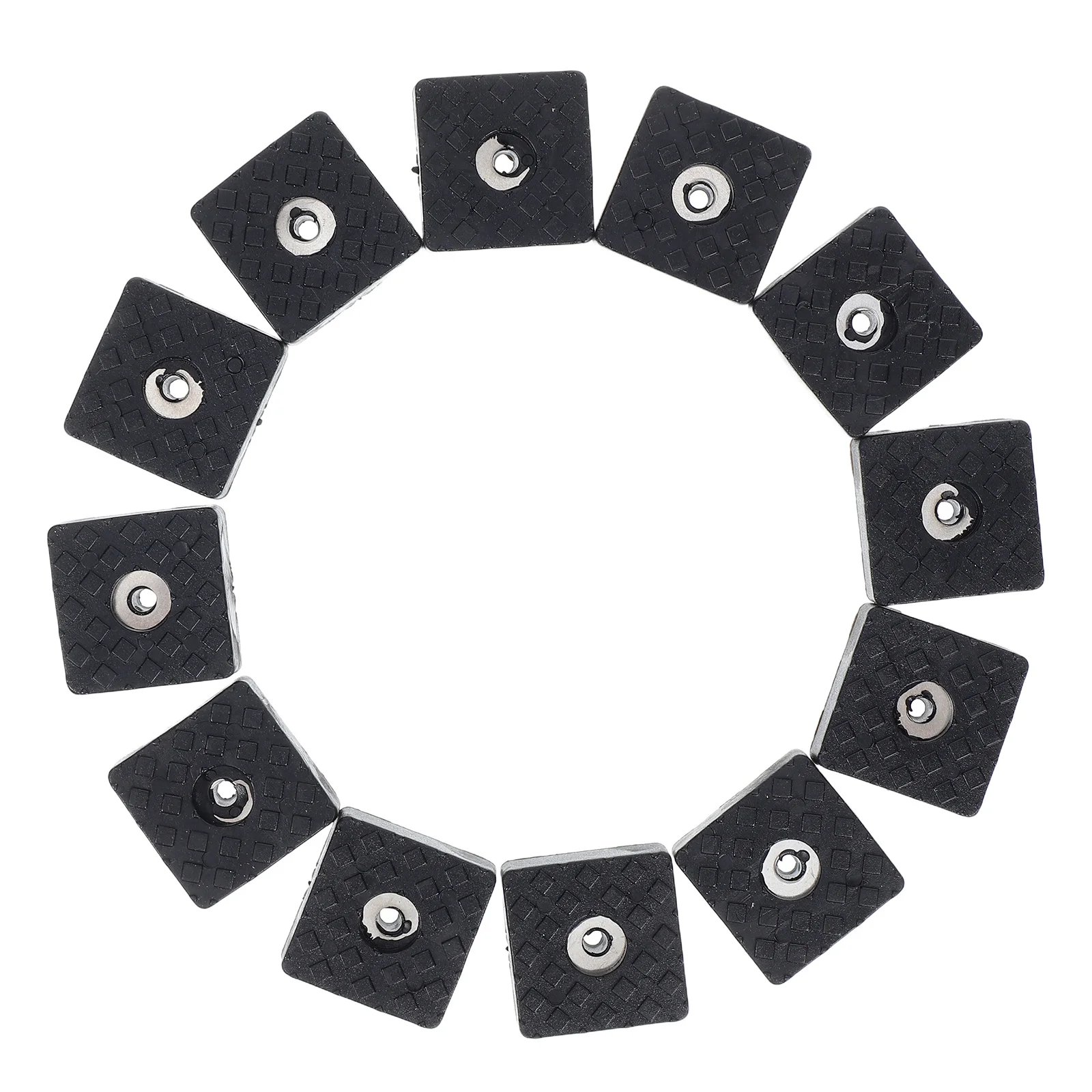 

12Pcs Furniture Rubber Pads Non Skid Chair Sofa Table Bed Legs Floor Protectors Shock Absorbing Square Rubber Feet