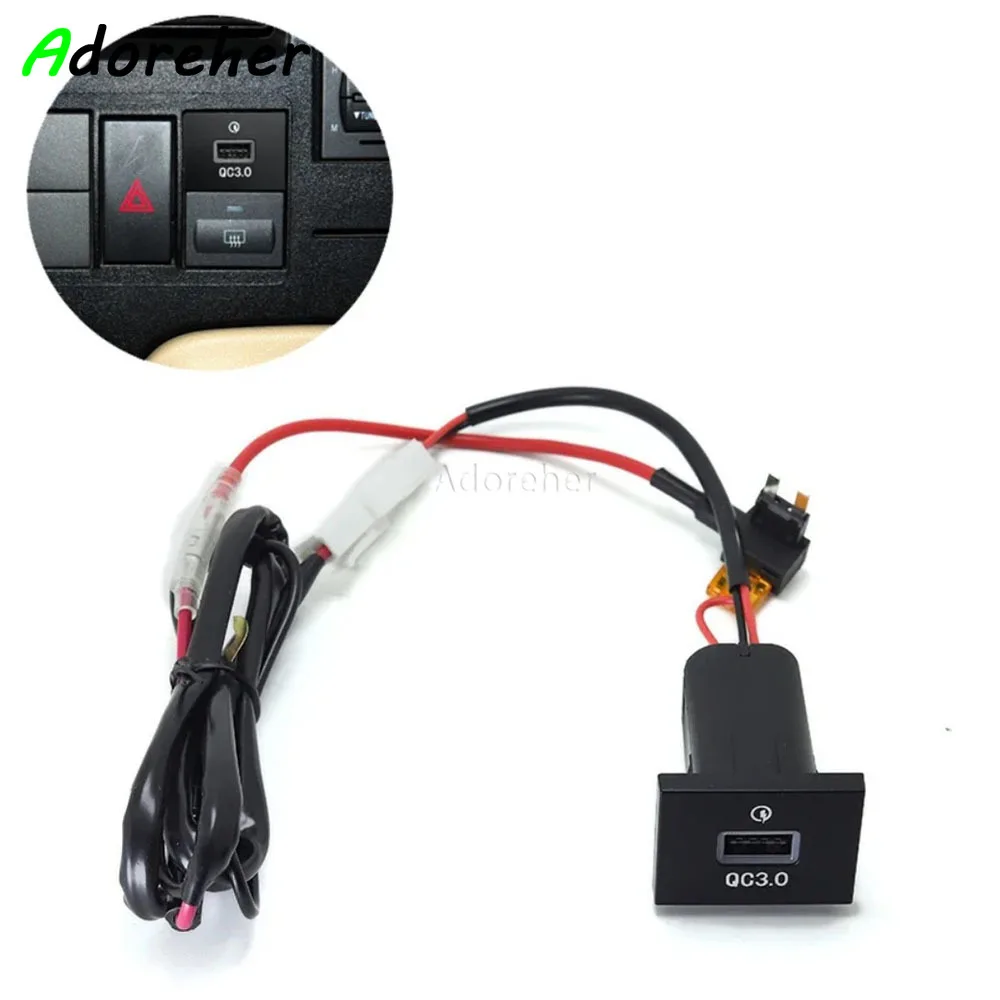 

Автомобильный адаптер для быстрой зарядки USB QC3.0 интерфейсная розетка блок предохранителей для Ford Focus 2 MK2 09-11 аксессуары