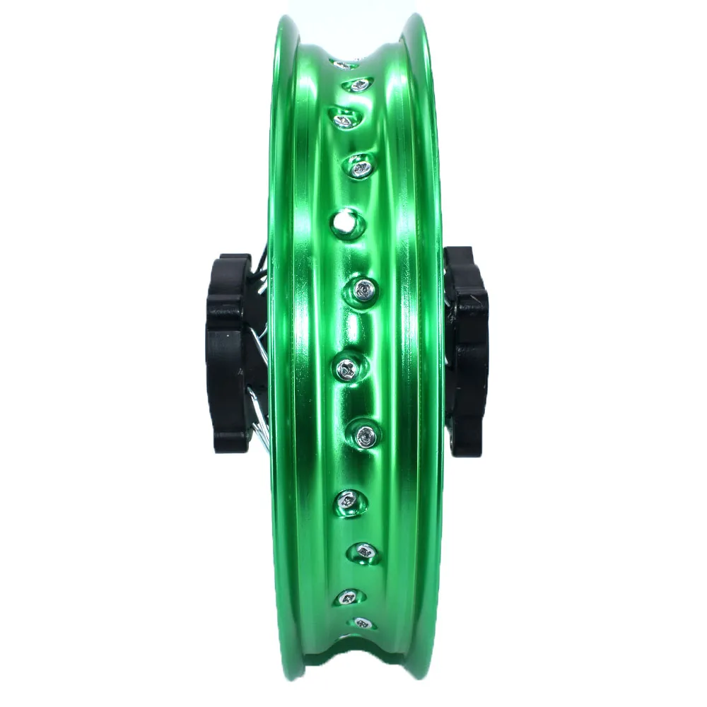 Dirt bike Pit bike Wheel Rims Green 12mm or 15mm Axle 1.85x12\