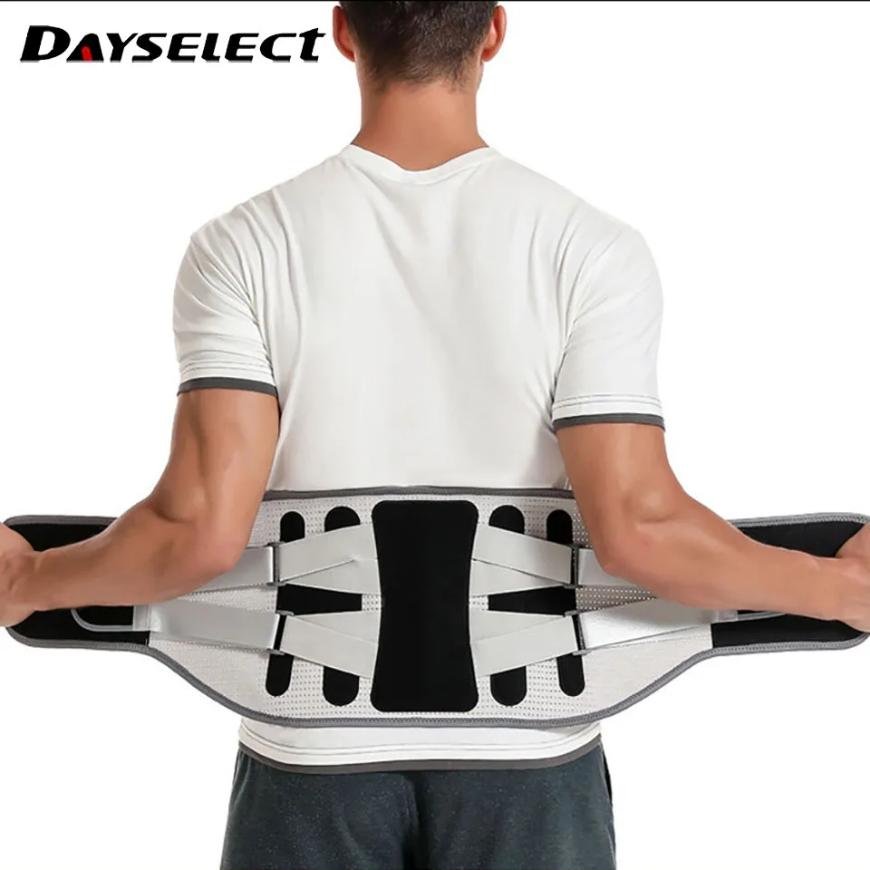 1Pcs New Hot Pressure Waist Protector Breathable Adjustable Lumbar Support Lumbar Support Fixed Belt Fitness Steel Plate Support