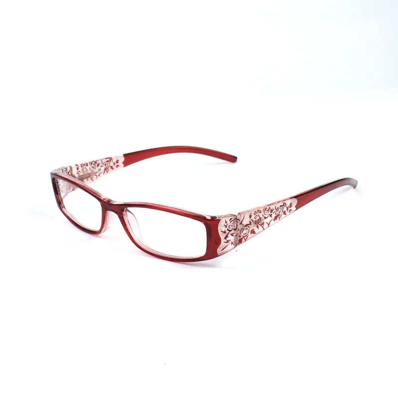 Rhinestone Reading Glasses Women Carved Floral Frame Spring Hinge Luxury Fashion Presbyopic Spectacle100 150 200 250 300 350 400