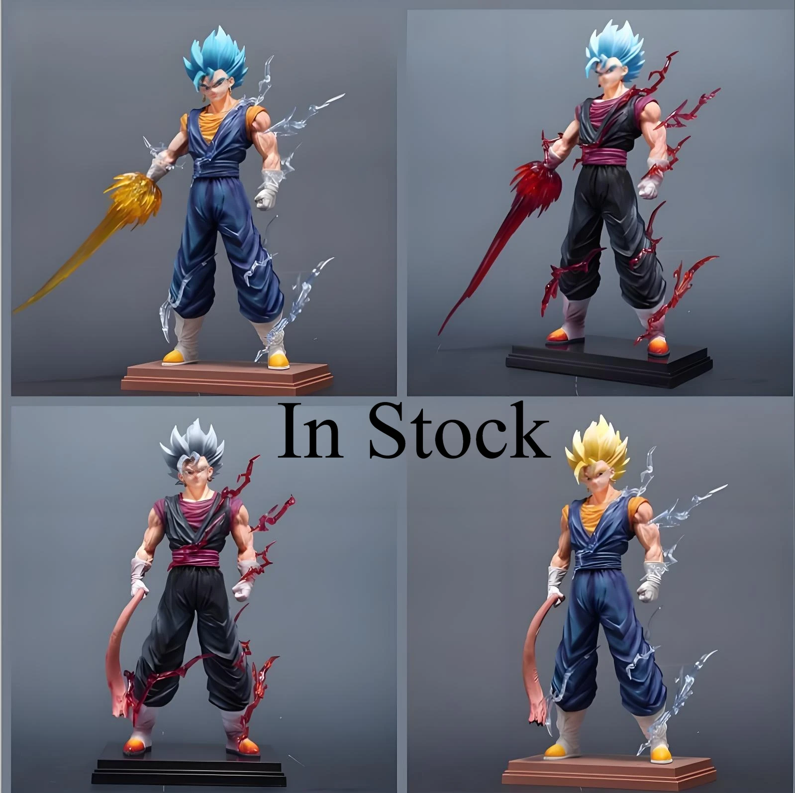 

in stock Dragon Ball HB Vegetto GK Figure Super Saiyan Anime Collectible Action Statue Mode