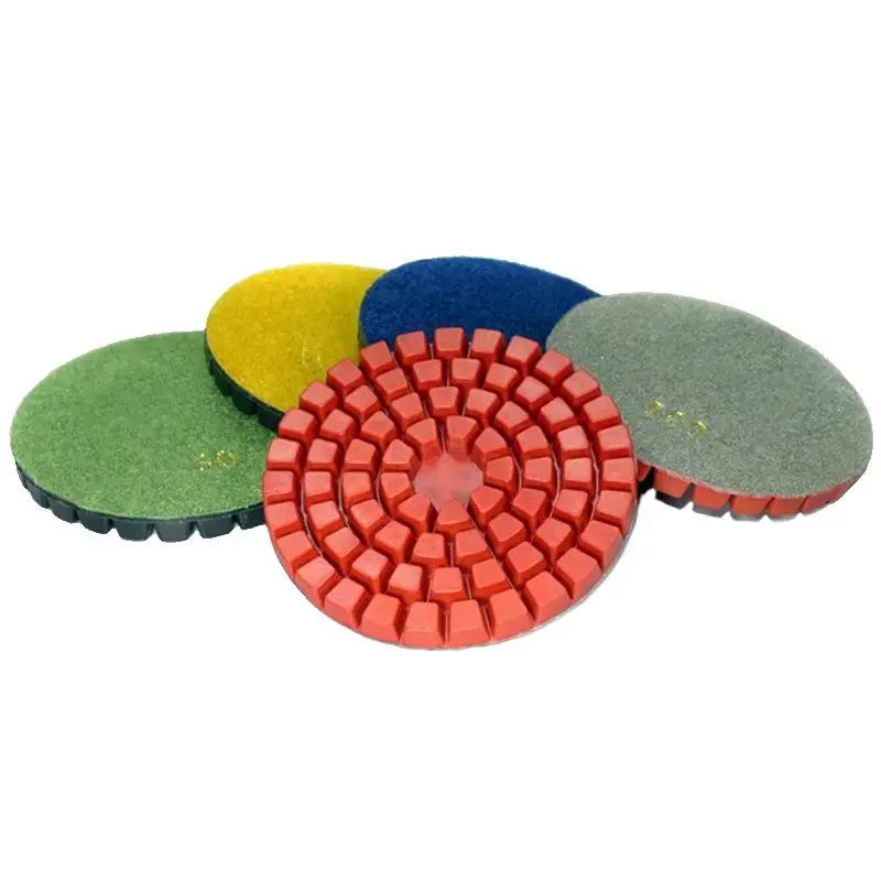 Abrasive Tools 1 PCS 4Inch Concrete Floor Polishing Pad Resin Bond Renew Diamond Sanding Disc For Granite Marble Grinding Disc